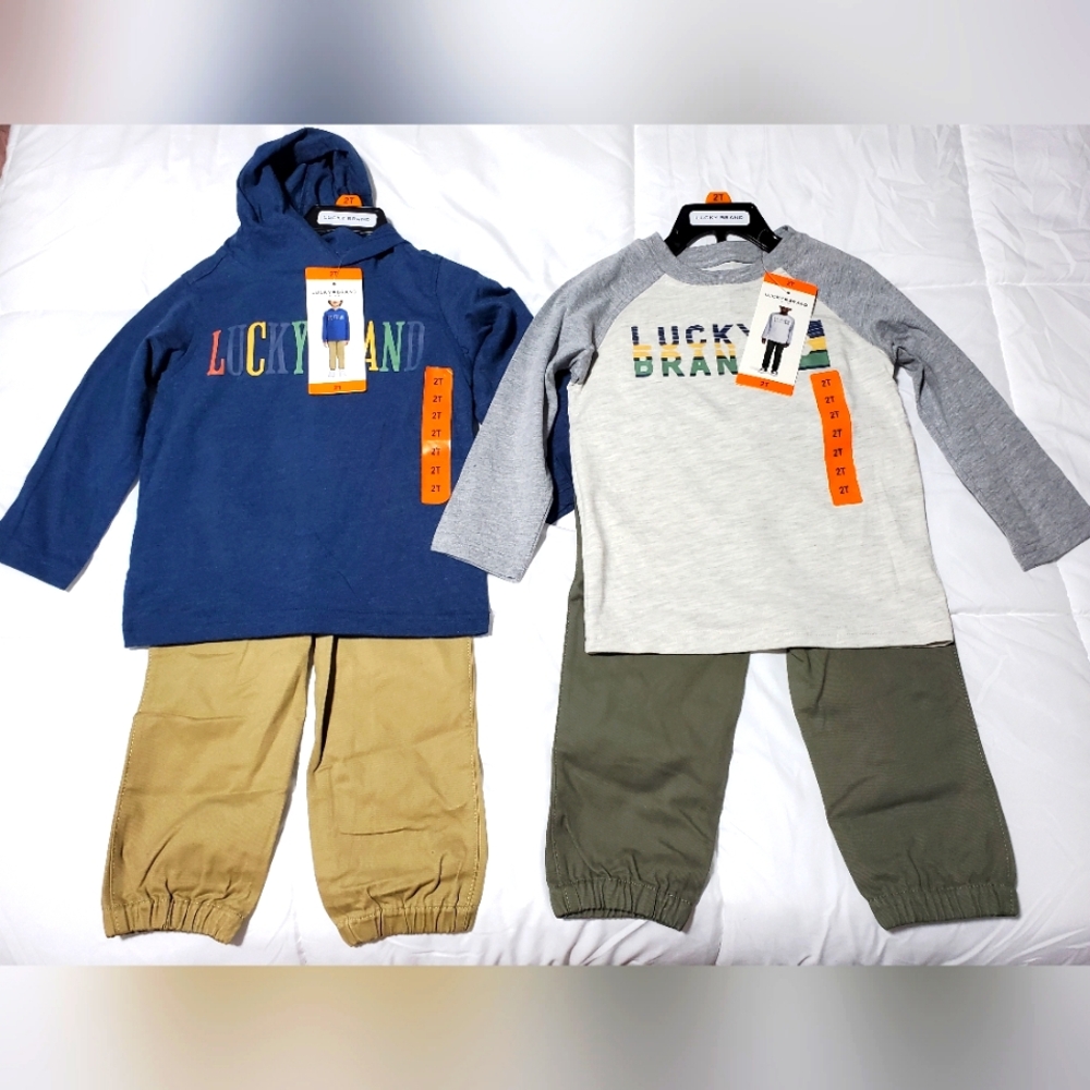2 sets, Lucky Brand, Boys, Various Sizes